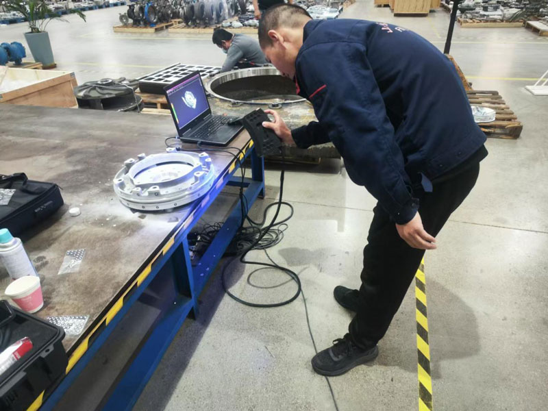 Pump Space အစိတ်အပိုင်းများအတွက် 3D Laser စကင်ဖတ်စစ်ဆေးသည်